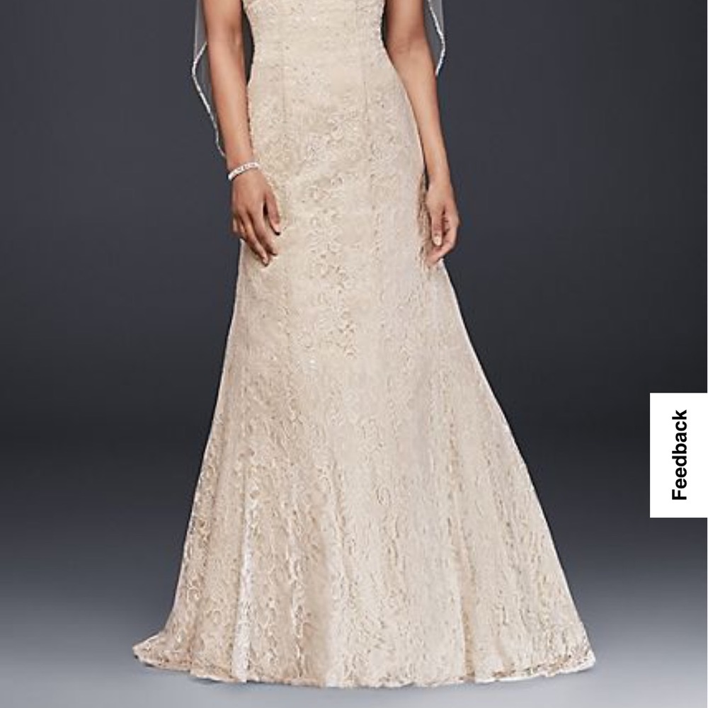 David’s Bridal wedding gown